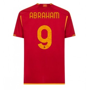 AS Roma Tammy Abraham #9 Hjemmebanetrøje 2023-24 Kort ærmer